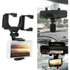 Universal  Rearview Mirror 360 Degrees Rotating Car Smart Phone Holder