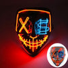 Wireless Scary Glowing Mask LED Luminous Purge Mask Halloween Horror Neon Light up Cosplay Party Mask Fstival Costume Supplies