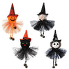 2024 Halloween Hanging Doll Pumpkin Ghost Witch Black Cat Haloween Doll Scary Witch Pendant Happy Halloween Party Toys