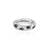 "When I am with my pet..I am complete" Paw printed Ring