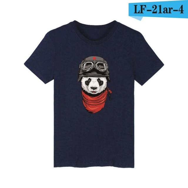 LUCKYFRIDAYF women and men panda T-shirt summer panda t shirt homme t shirt men hip hop pandaT-shirts clothing