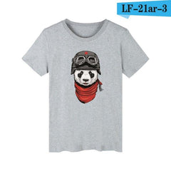 LUCKYFRIDAYF women and men panda T-shirt summer panda t shirt homme t shirt men hip hop pandaT-shirts clothing