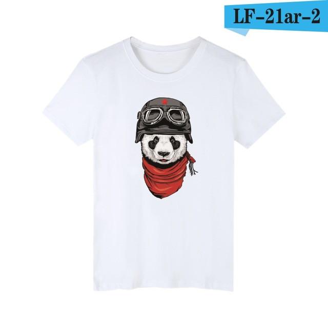 LUCKYFRIDAYF women and men panda T-shirt summer panda t shirt homme t shirt men hip hop pandaT-shirts clothing