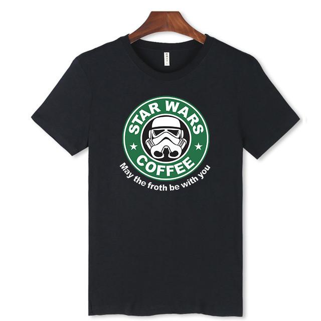 LUCKYFRIDAYF  Star Wars T-shirt Summer Star Wars  T Shirt Homme T Shirt Men Hip Hop Star Wars T-shirts Clothing Fun T-shirt 4XL