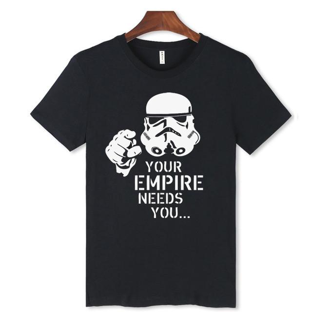 LUCKYFRIDAYF  Star Wars T-shirt Summer Star Wars  T Shirt Homme T Shirt Men Hip Hop Star Wars T-shirts Clothing Fun T-shirt 4XL