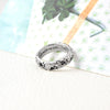 "When I am with my pet..I am complete" Paw printed Ring