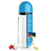 Sports Plastic Water Bottle Combine Daily Pill Boxes