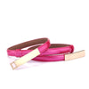 Korean version of the classic wild female minimalist thin belt women's belt women's fashion belt leather belt