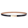 Korean version of the classic wild female minimalist thin belt women's belt women's fashion belt leather belt