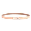 Korean version of the classic wild female minimalist thin belt women's belt women's fashion belt leather belt