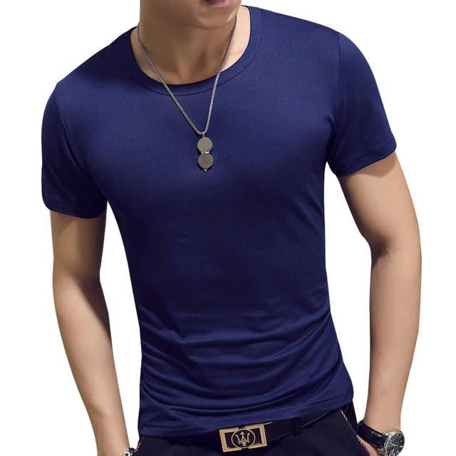 Man'S T-Shirt Summer Fashion Solid Color Men Tshirt Fun Army Bodybuilding Mens Compression Short Sleeve Clothing Men's Tops Tees