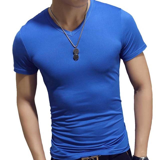 Man'S T-Shirt Summer Fashion Solid Color Men Tshirt Fun Army Bodybuilding Mens Compression Short Sleeve Clothing Men's Tops Tees