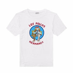 Los Pollos Hermanos Men T Shirts Breaking Bad T-Shirts Summer Style Cotton Fitness Clothing Heisenberg Tees