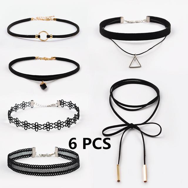 Multi Choker Set Latest 2017 Trend