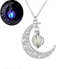 Crescent Glow in the Dark Pendant