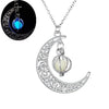 Crescent Glow in the Dark Pendant