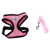 Small Dog Breathable Mesh Harness and Leash Set