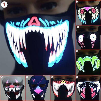 NEW Face Mask Light Up Flashing