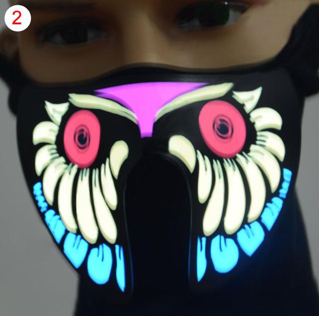 NEW Face Mask Light Up Flashing