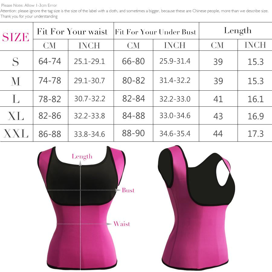 Neoprene Slimming Waist Trainer Vest