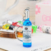 Hot 1PC 2018 Trendy New Women/Men's Fashion Handmade Wine Bottle Key Chains Key Rings Alloy Charms Gifts Wholesale