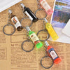 Hot 1PC 2018 Trendy New Women/Men's Fashion Handmade Wine Bottle Key Chains Key Rings Alloy Charms Gifts Wholesale